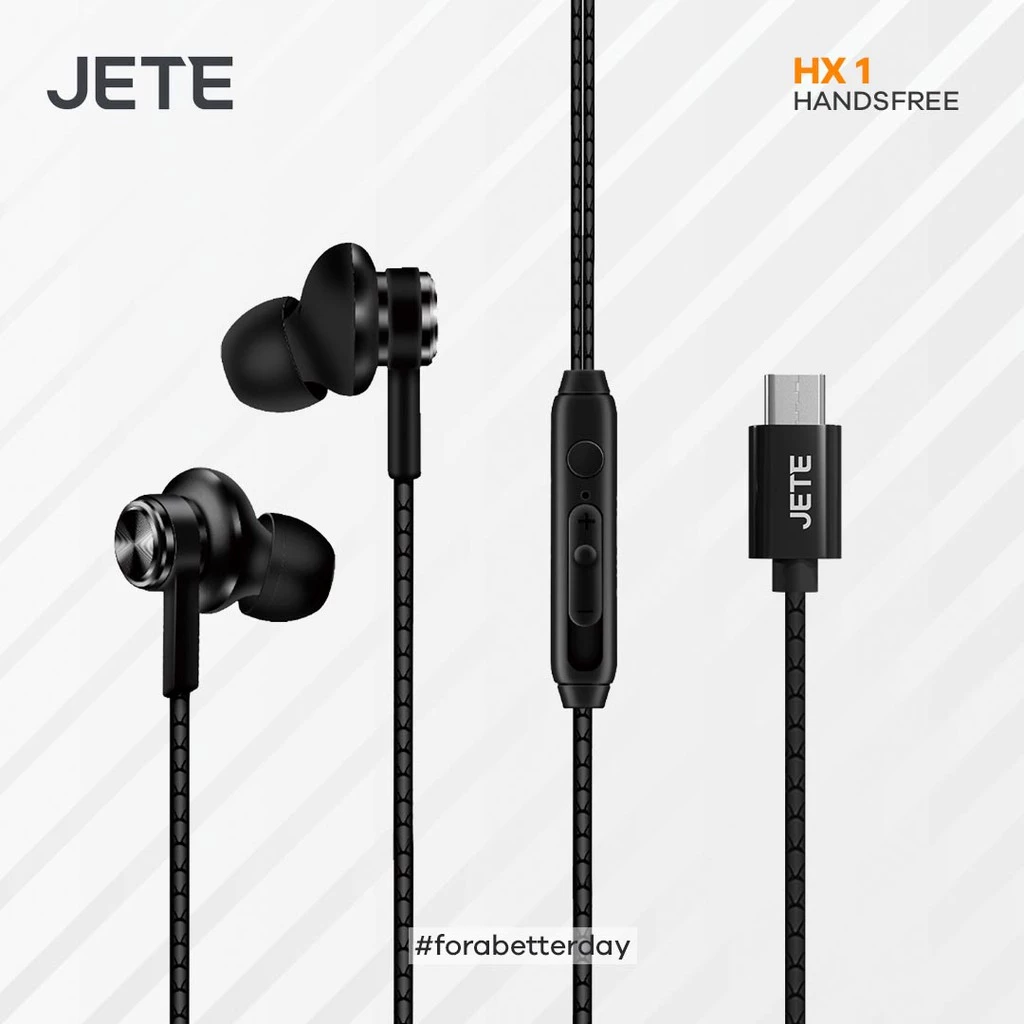 JETE HX1 Headset Earphone Type-C Type C Magnetic Stereo Garansi 2 Tahun