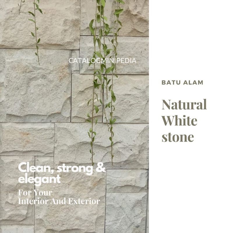 Jual Batu Alam Putih White Natural Stone | Shopee Indonesia