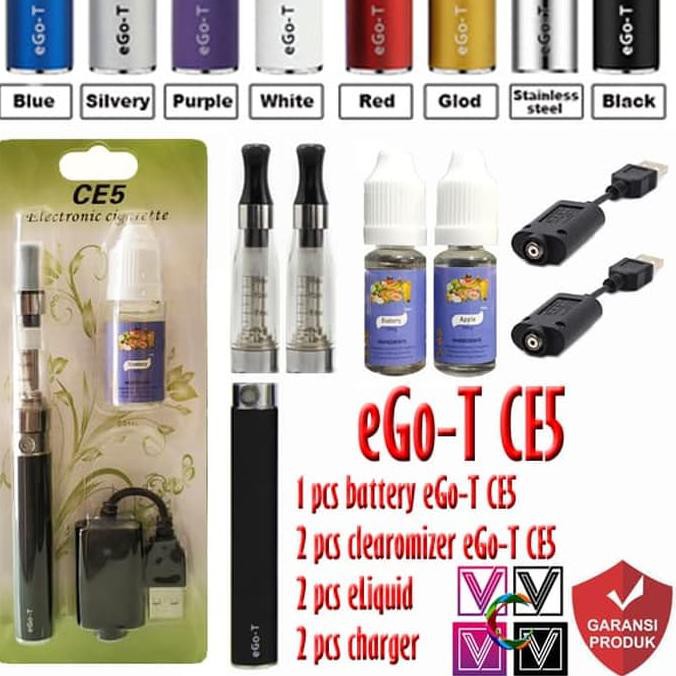 Jual ROKOK ELEKTRIK VAPE VAPOR EGO T CE5 1100mAh | Shopee Indonesia