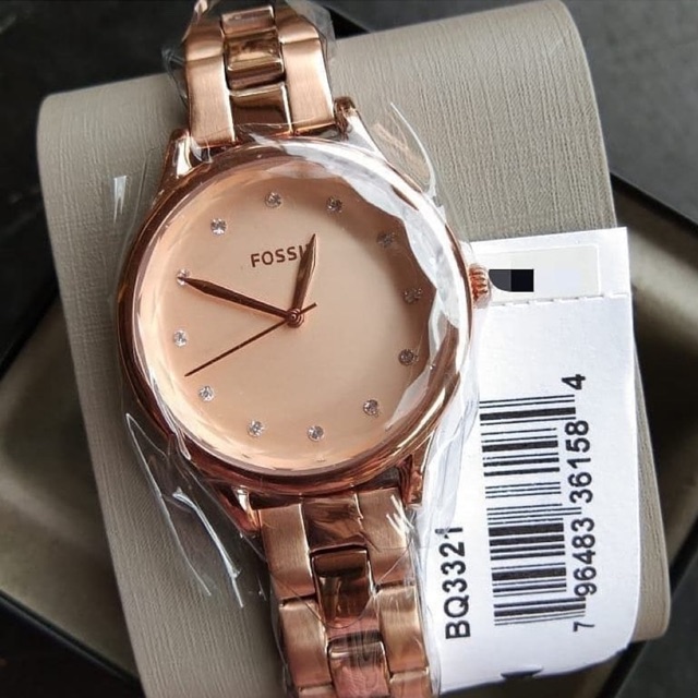 JAM TANGAN FOSSIL BQ3321 Rosegold New Original