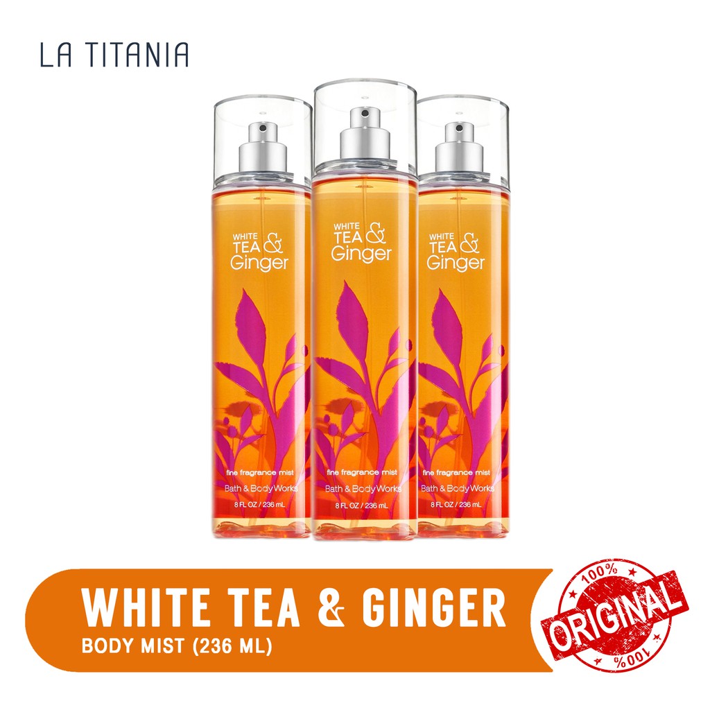 Jual Bath and Body Works White Tea & Ginger Body Mist Shopee Indonesia