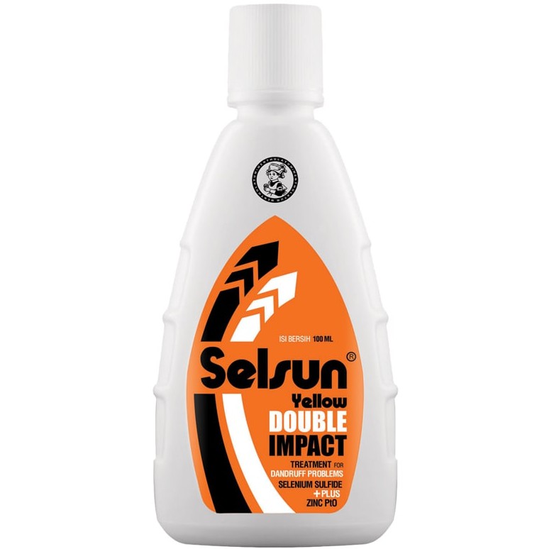 SELSUN Yellow Double Impact Anti Dandruff Shampoo | Anti Ketombe