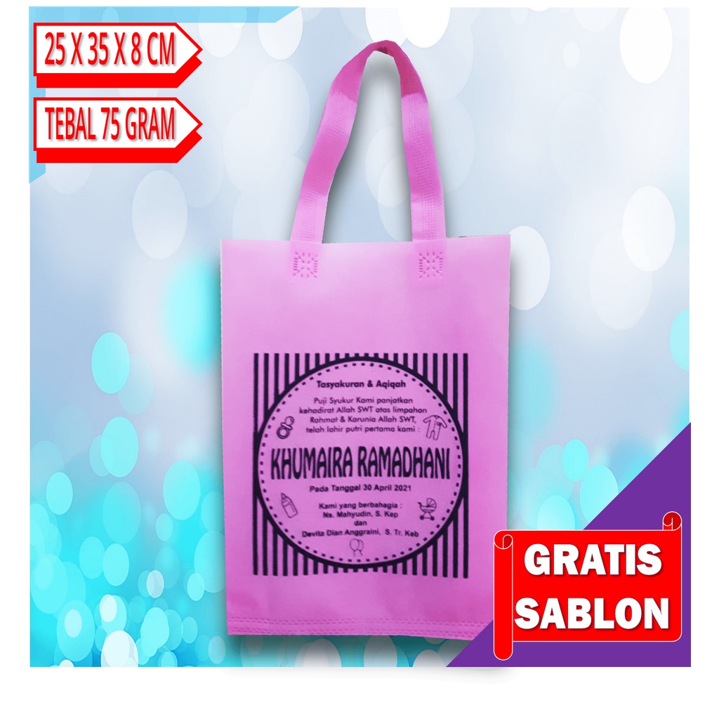 Jual TAS SPUNBOND SABLON/ TAS SPONBOND/ TAS PROMOSI/ TAS TENTENG/ TAS