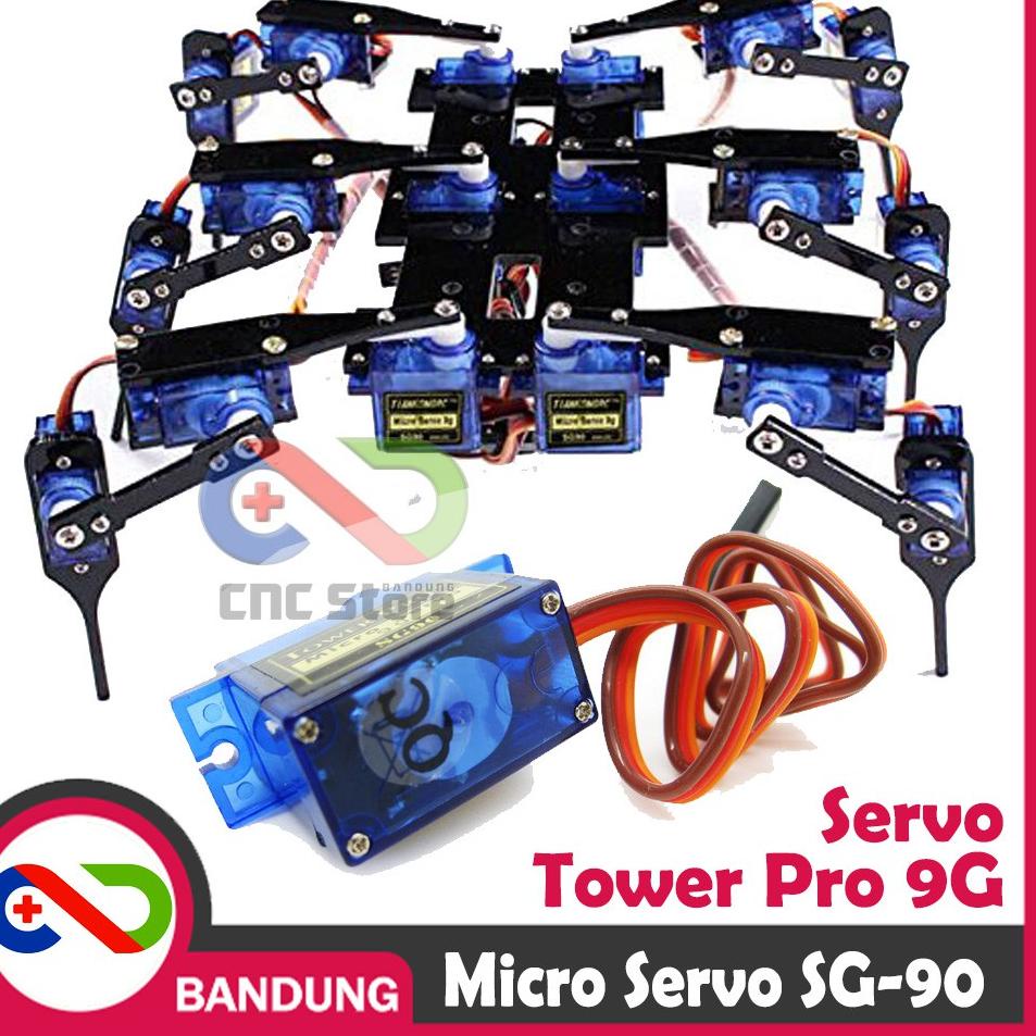 Jual 7T6 TOWERPRO MOTOR SERVO SG90 SG-90 9G | Shopee Indonesia