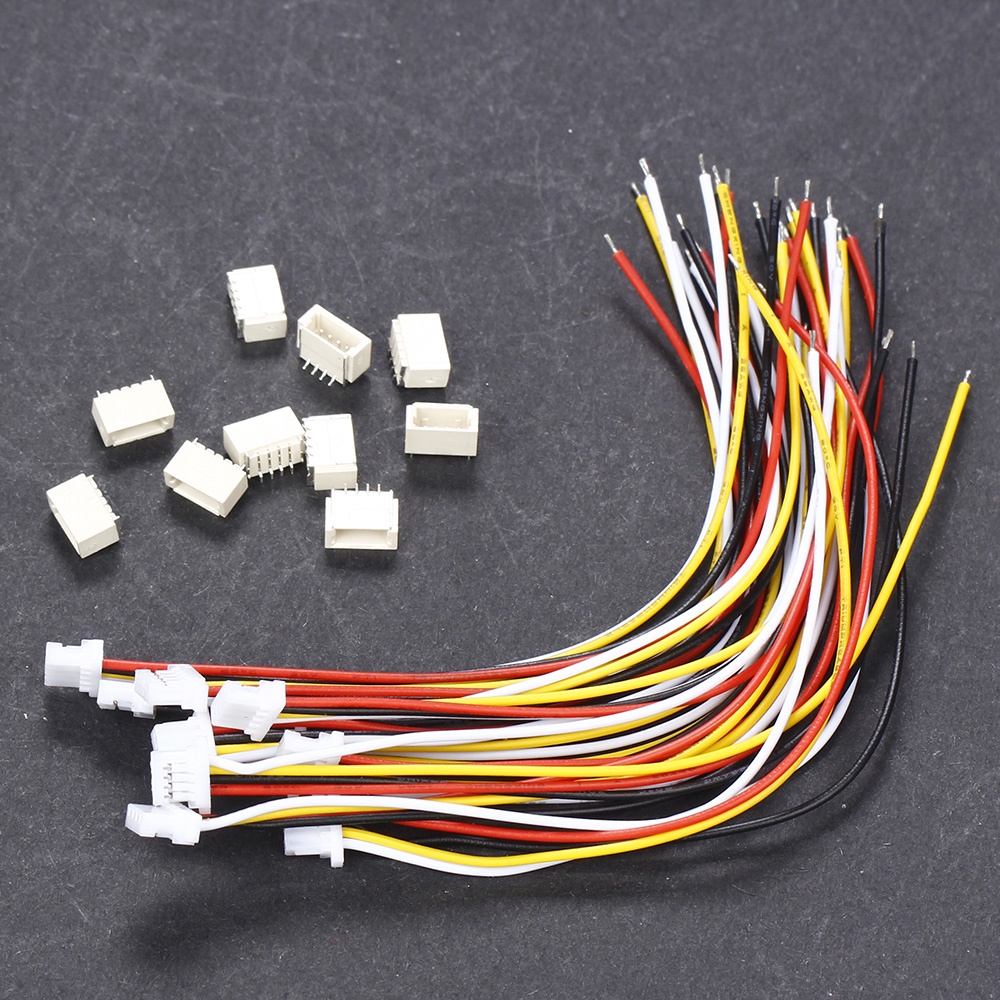excellway® 20pcs mini micro jst 1.0 sh connecteur à 6 broches fiche