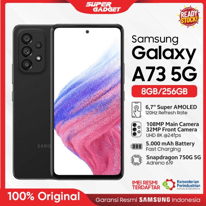 Jual Samsung Galaxy A73 5G 8/256 RAM 8 ROM 256 GB 8GB 256GB | Shopee ...