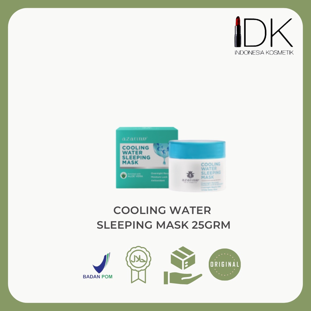 Jual Azarine Cooling Water Sleeping Mask 25Gr Shopee Indonesia