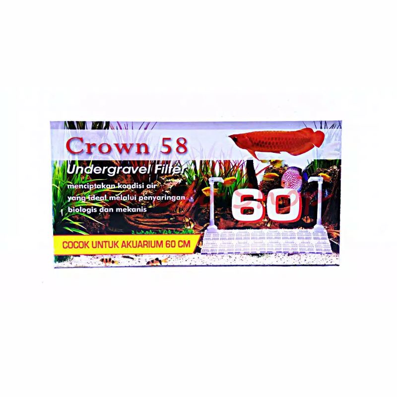 Jual UNDERGRAVEL FILTER UGV CROWN 58 UKURAN 60CM / FILTER BAWAH