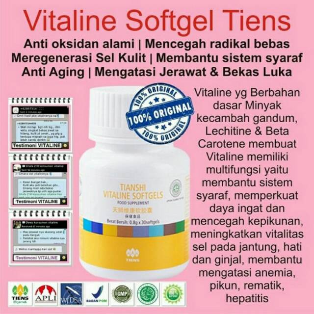 Jual TIENS / TIANSHI Vitaline softgels | Shopee Indonesia