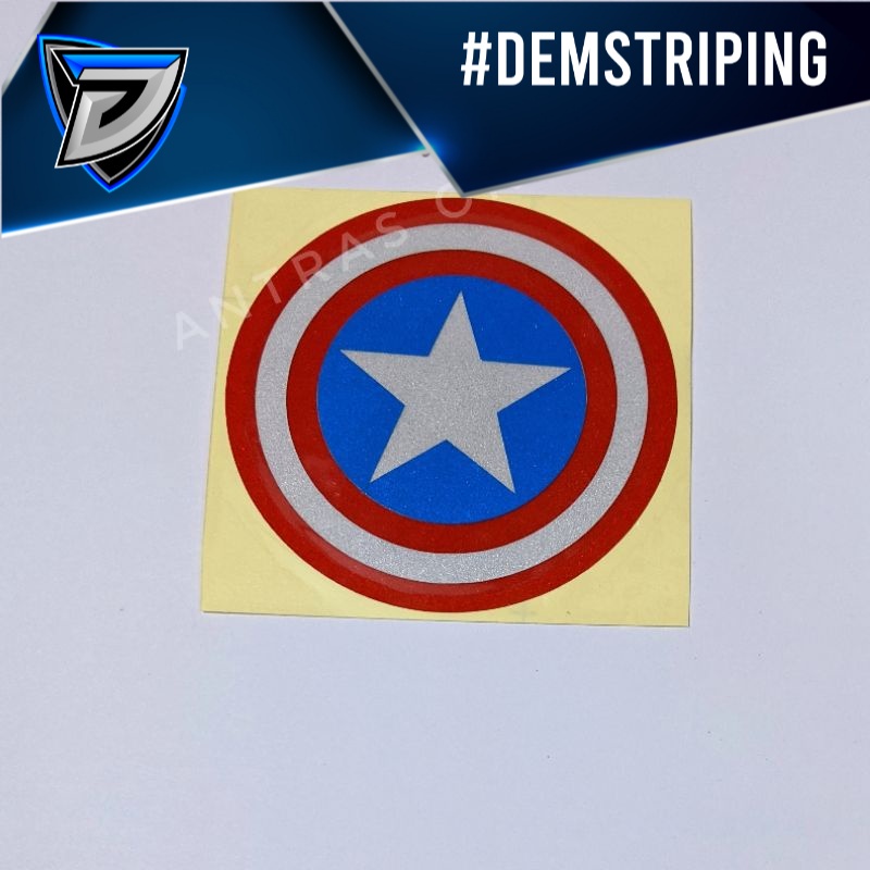 Jual stiker cutting captain america - cutting sticker motor helm ...
