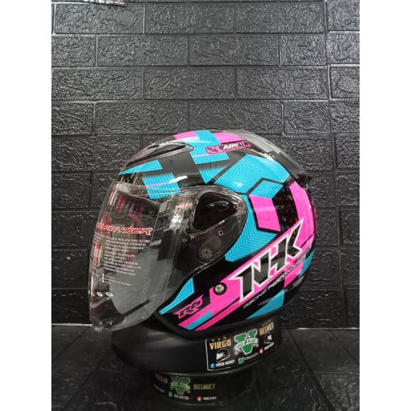 Jual HELM HALLFACE NHK R6 MOTIF AIRFIT BLUE PINK ORIGINAL | Shopee ...