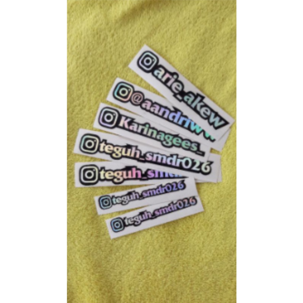 Jual STICKER LOGO IG,NAMA,CUSTOM,STICKER LAPTOP/MOTOR | Shopee Indonesia