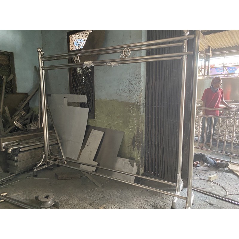 Jual pembatas shaf sholat stainless steel | Shopee Indonesia