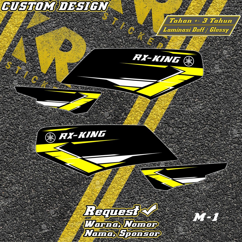Jual Striping Rx King Custom desain , Sticker Rx king Variasi Request ...