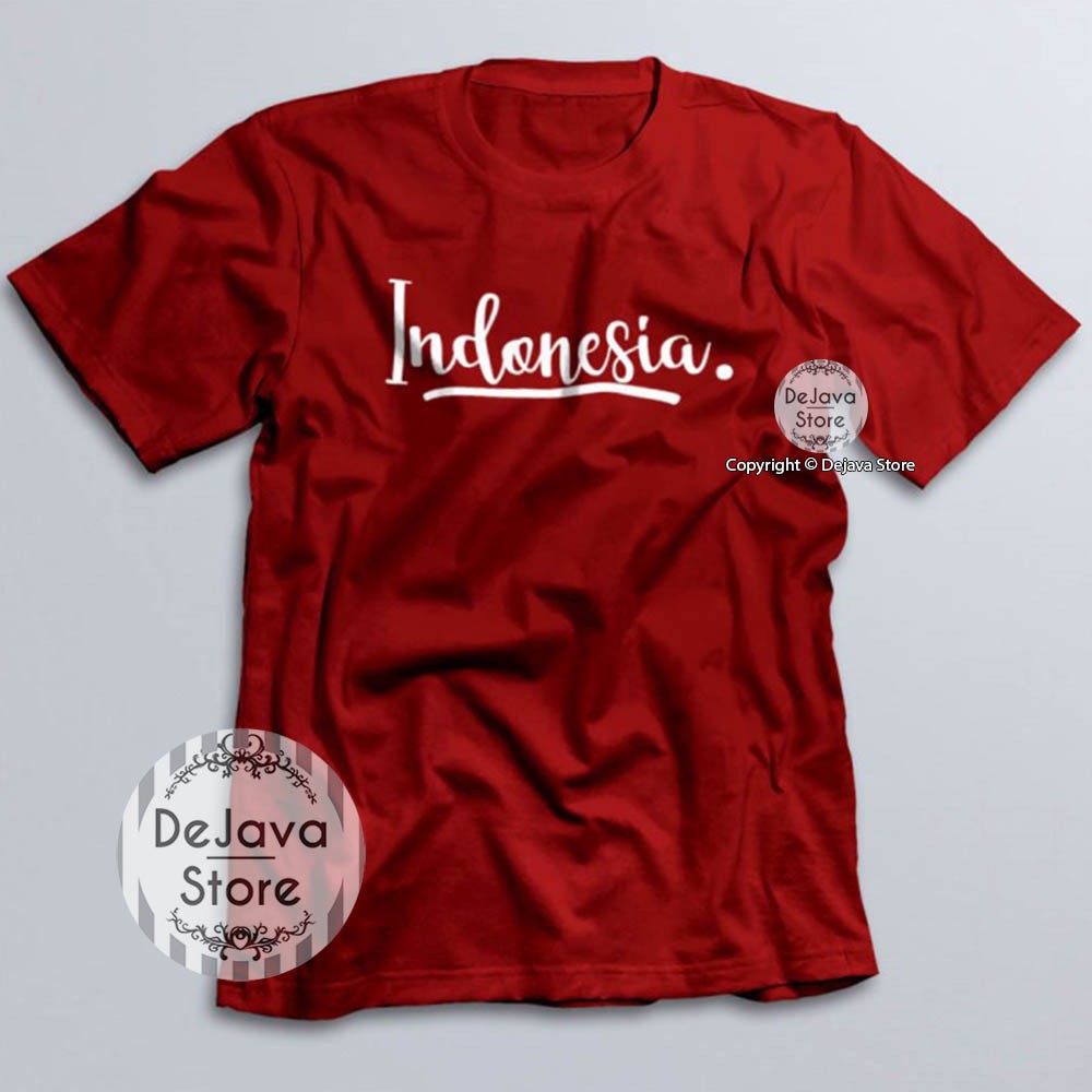 Jual Kaos Distro Indonesia Latin V2 Baju Kemerdekaan Agustus Cotton Combed 30s Unisex Premium 9085