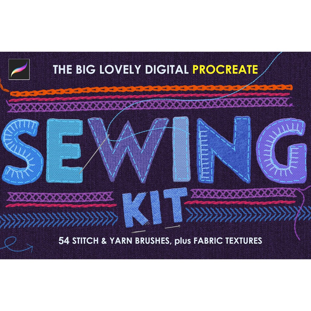 Jual Procreate Brush - Realistic Sewing Pattern Brushes | Shopee Indonesia