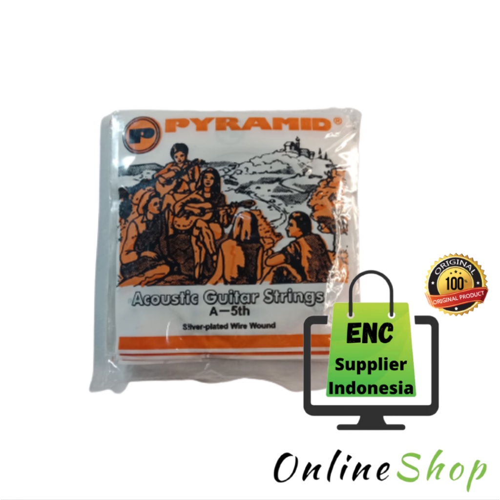 Jual pyramid no.5 12 buah Snar gitar A-5th acoustic guitar strings ...