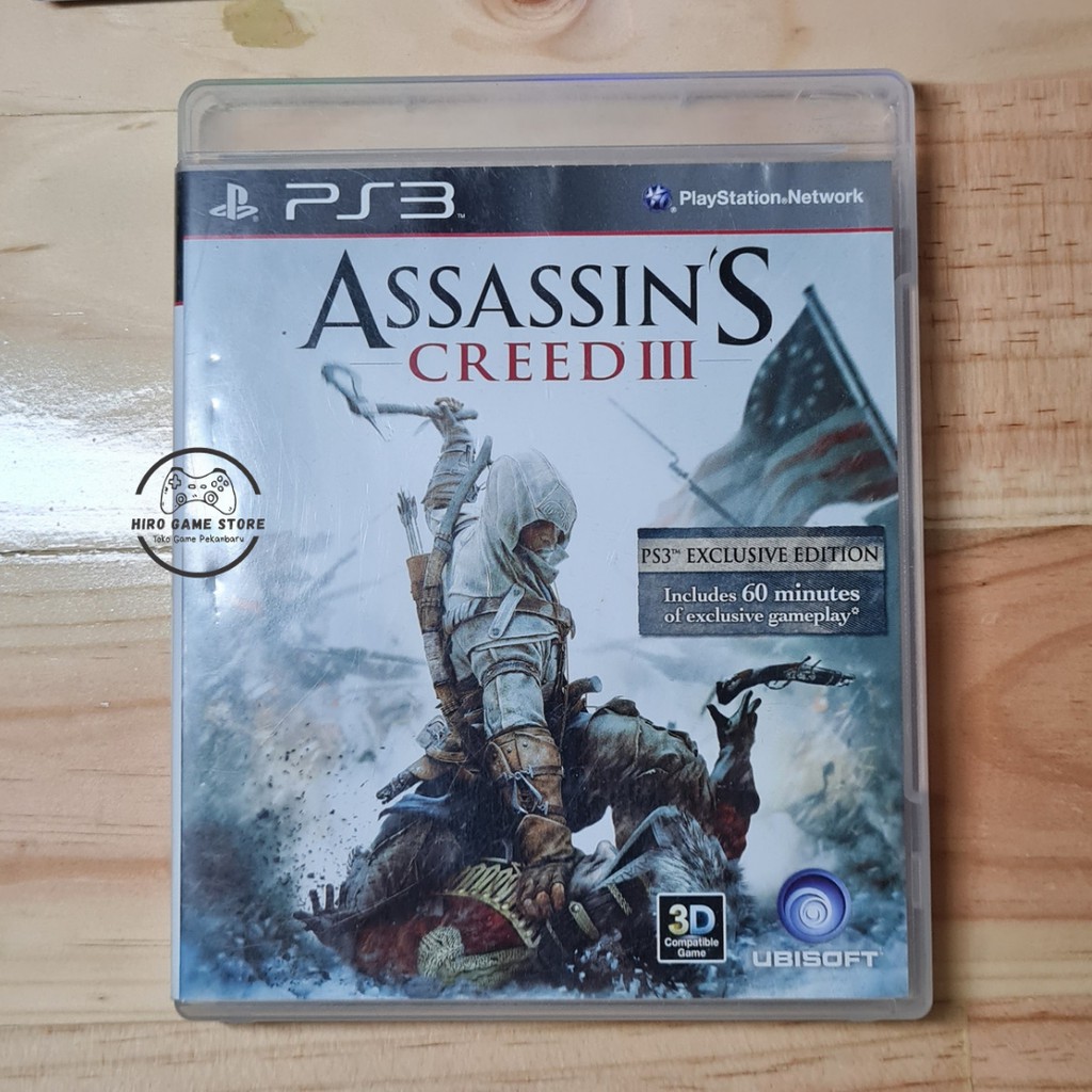 Boîte Seule PLAYSTATION PS3 ASSASSIN'S CREED III - Jeu Complet Sans Le Disque, Très Bon état