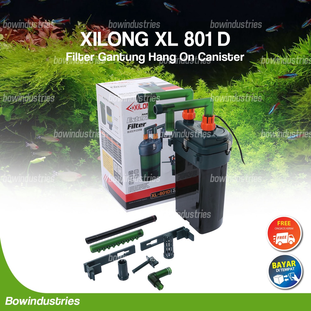 Jual CANISTER FILTER EXTERNAL AQUASCAPE AQUARIUM XILONG XL 801D 801 D