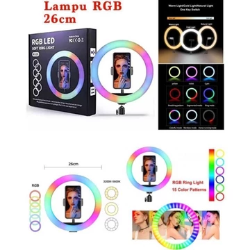 Ring Light 26cm Tripod 2.1m Ring Light 33cm Lampu Makeup Lampu Selfie Lampu Vlog