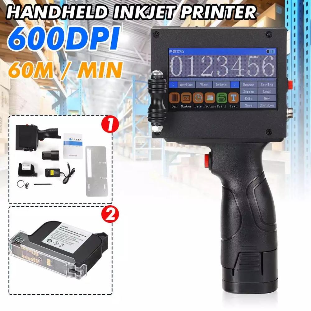 Jual 600dpi Touch Inkjet Portable Hand Jet Handheld Printer For Expiry Datebatch Codeserial 8649