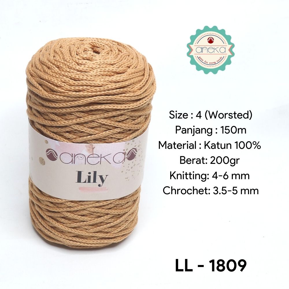 Jual ANEKA - Benang Rajut Lily / Lili / Tambang / Macrame Cotton Rope ...