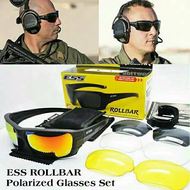 Jual Kacamata Tactical Army Ess rollbar 4Lensa | Shopee Indonesia