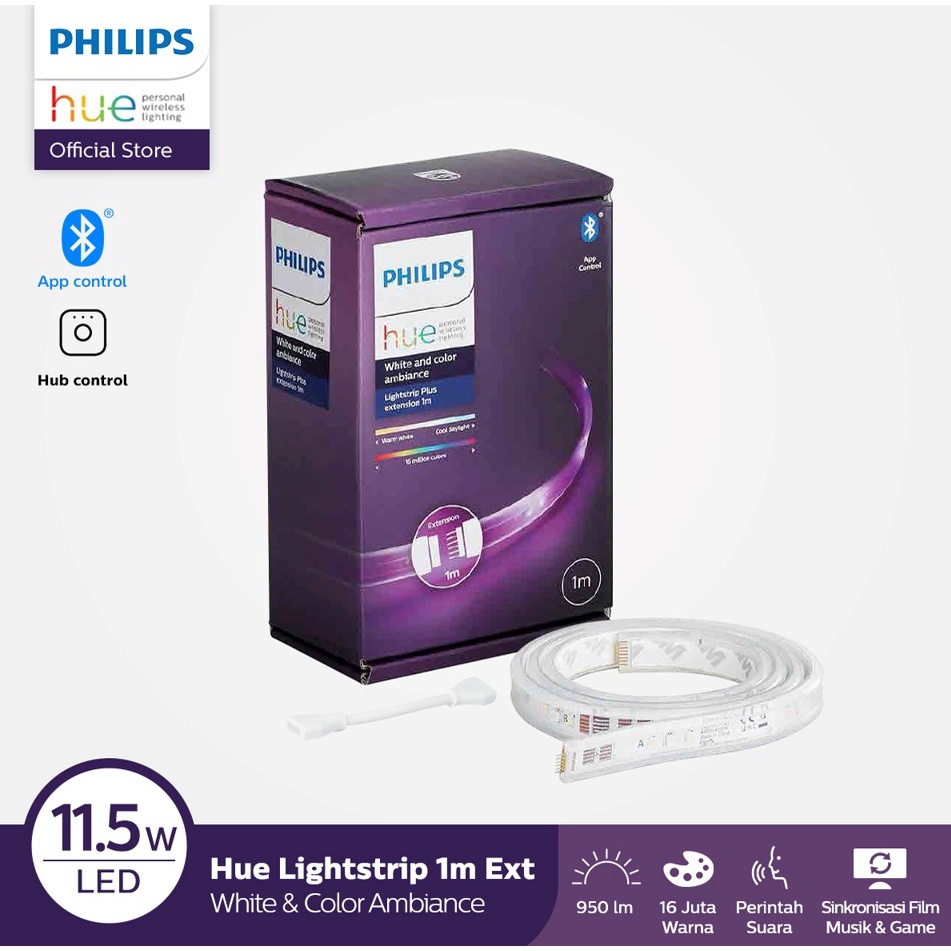 Jual Philips Hue Lightstrip Plus 1M Extension | Shopee Indonesia