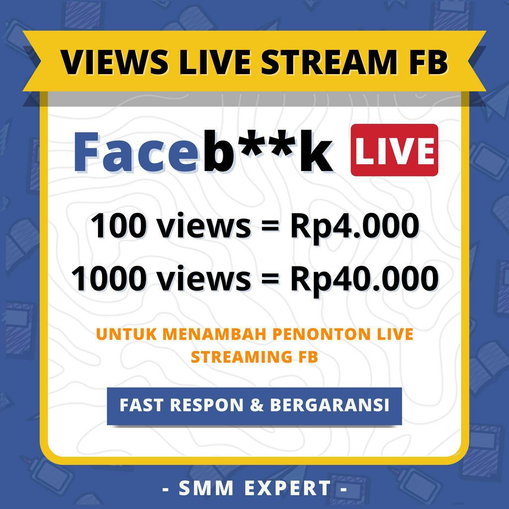 Jual Alat Streaming View Penambah Views Viewer Live Facebuuk - Tambah ...