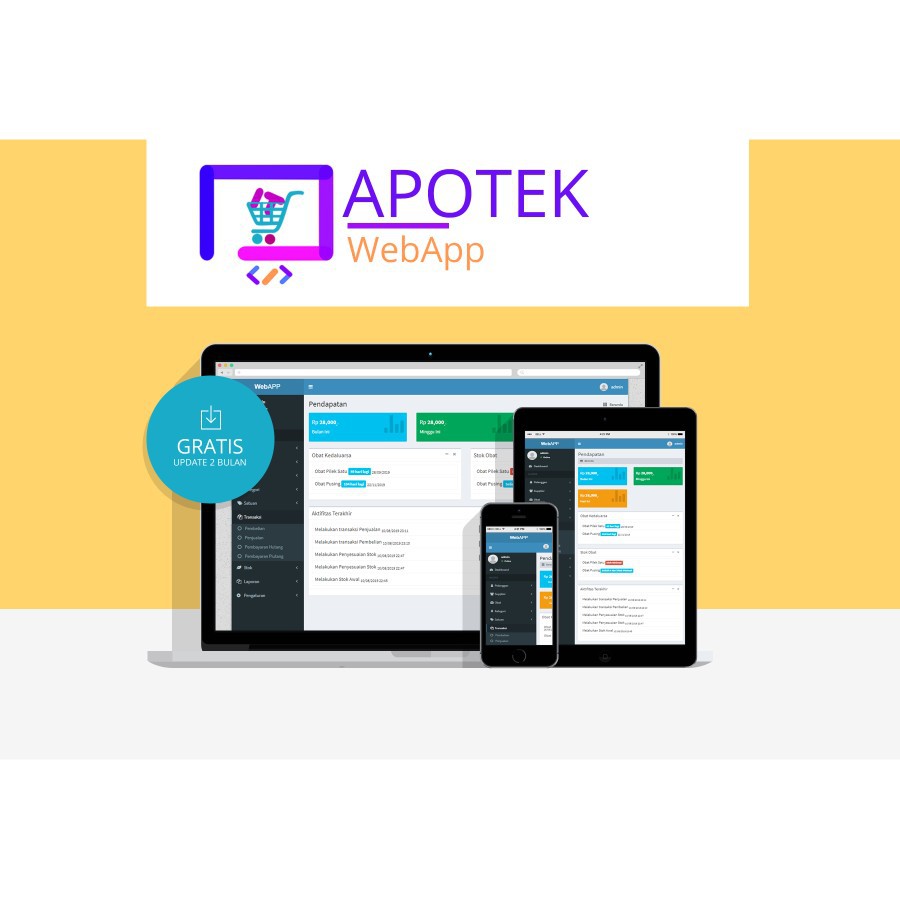 Jual Software Aplikasi Apotek Penjualan Obat Berbasis Web PHP ...