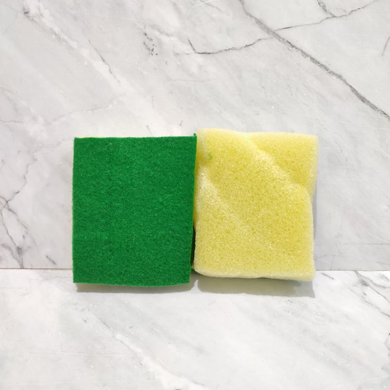 Jual Sponge busa cuci piring spon sunlight kuning hijau sabut | Shopee ...