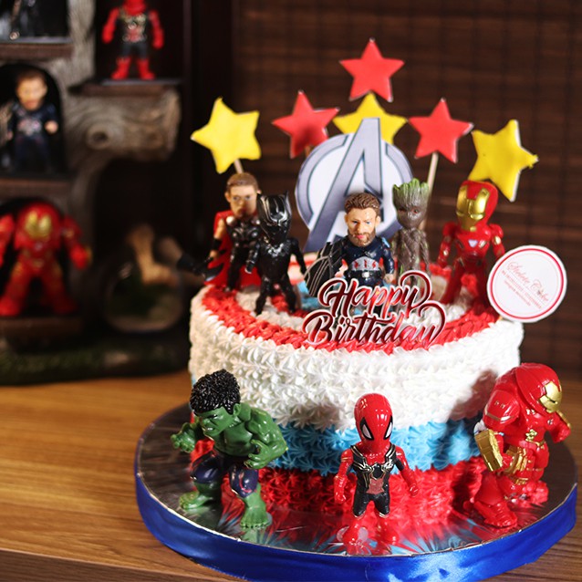 Jual Kue Ulang Tahun model Avengers Endgame / 20 cm / MOHON BACA