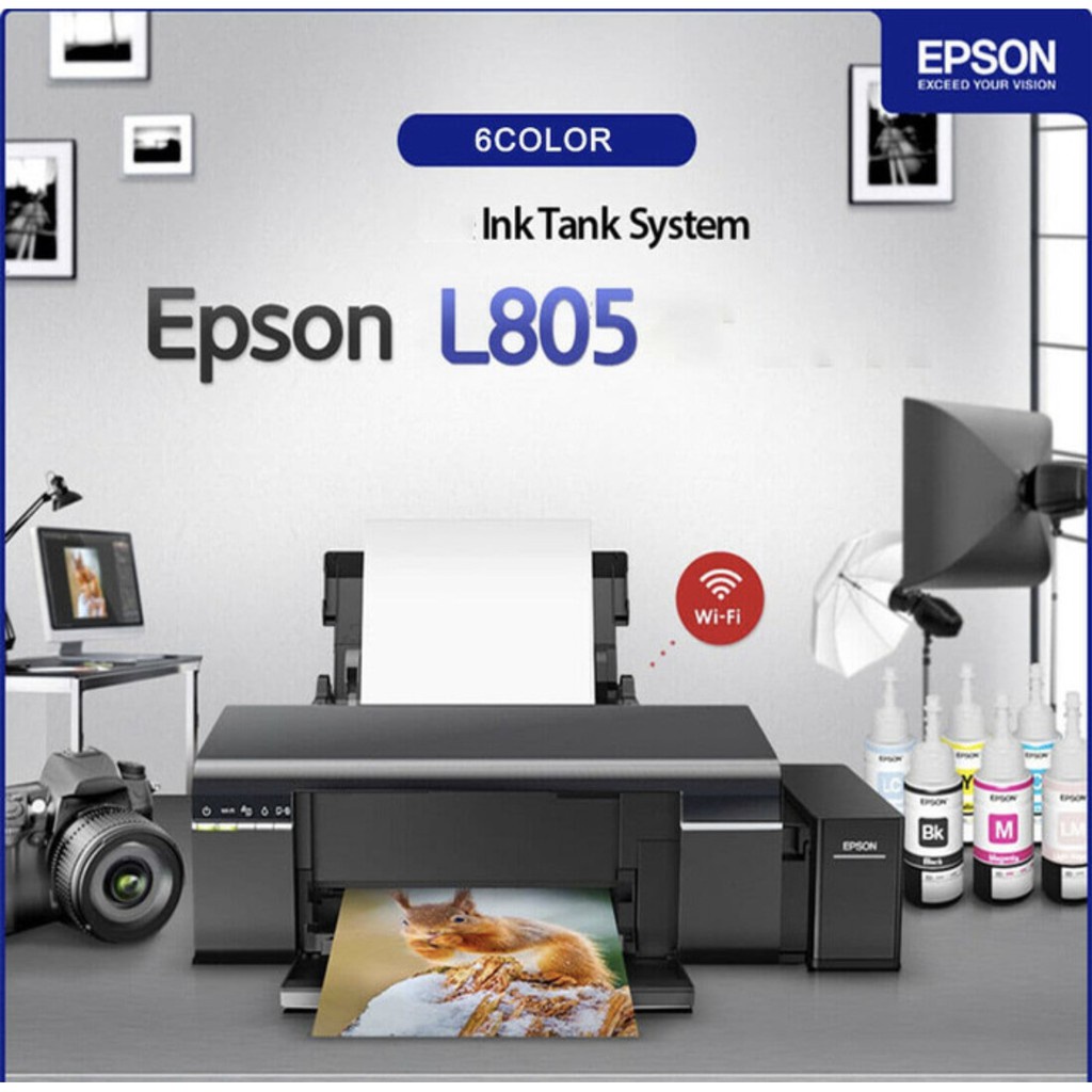 Jual Printer Epson L805 Printer Photo Wifi Ink Tank Shopee Indonesia 7639