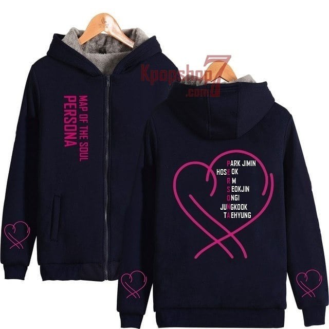 Bt21 Plush K-Pop BTS Hoodie Love Yourself Sweatshirt Jungkook Suga
