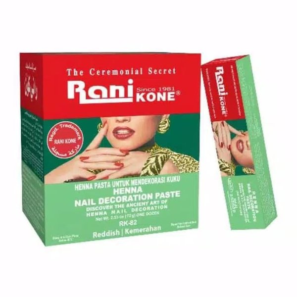 Jual Henna Kuku Merah Cat Kuku Halal Inai Kuku Kutek Kuku - Rani Kone ...