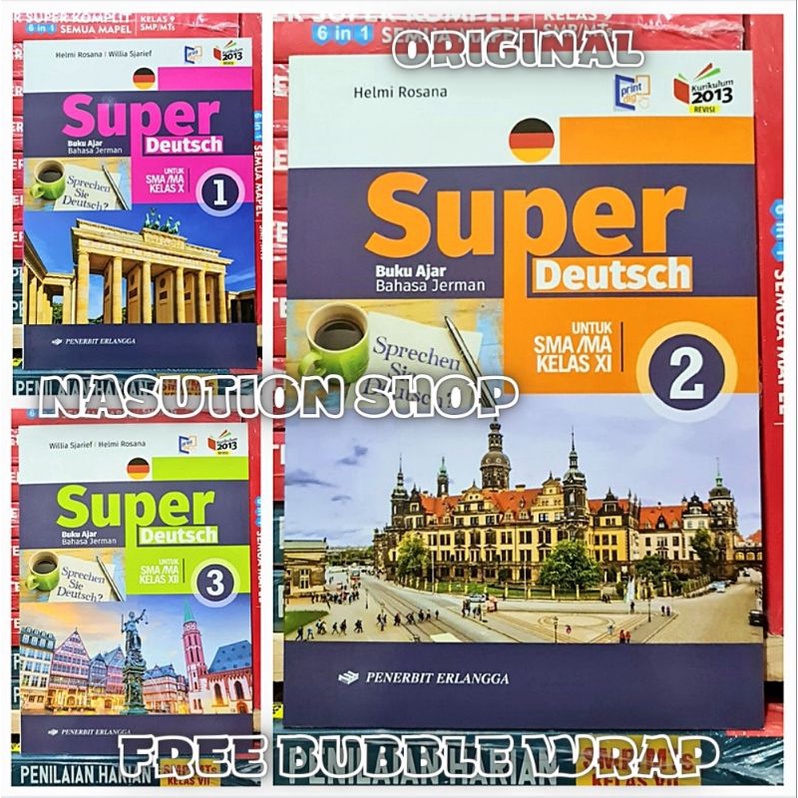 Jual Buku Super Deutsch Kelas 1 2 3 / X XI XII SMA K13 Revisi Erlangga ...