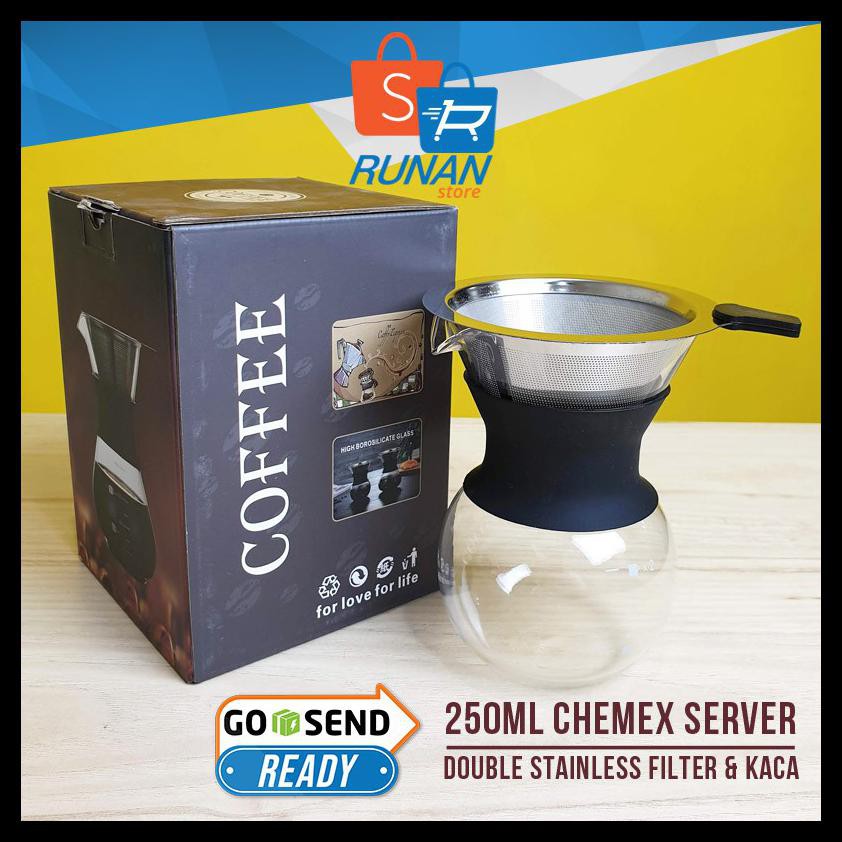 Jual V60 Ceramic Filter Pour Over Chemex Carafe Jug Coffee Filter Kopi