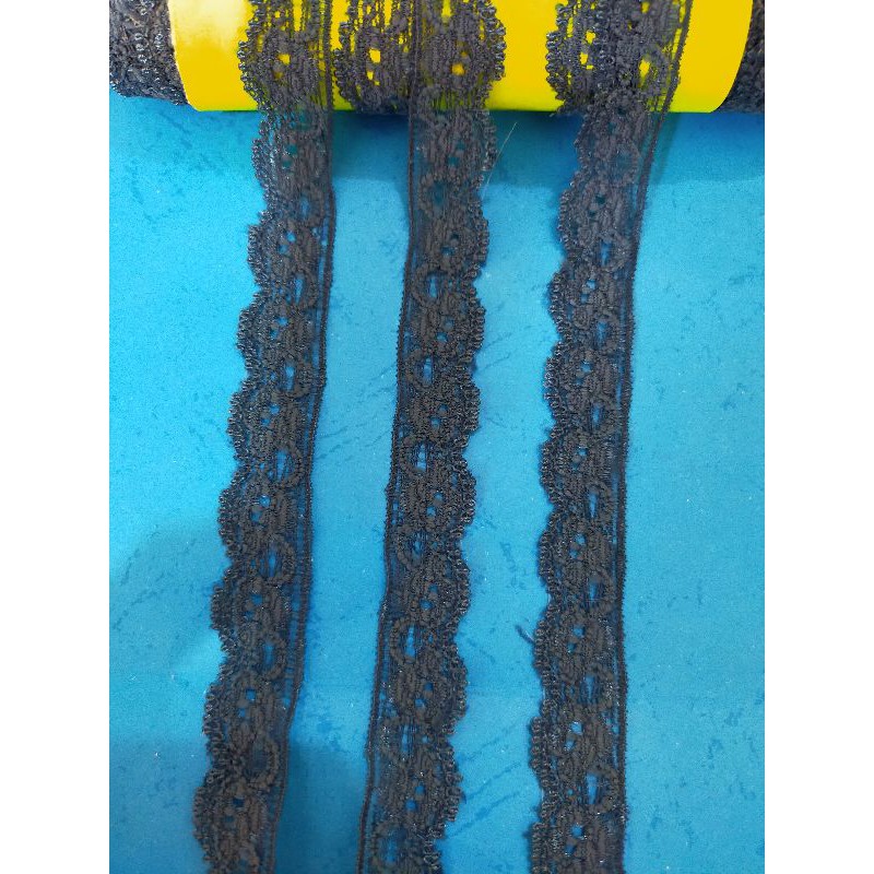 Jual PER METER RENDA STRETCH WARNA BIRU TUA LEBAR 1.5CM | Shopee Indonesia