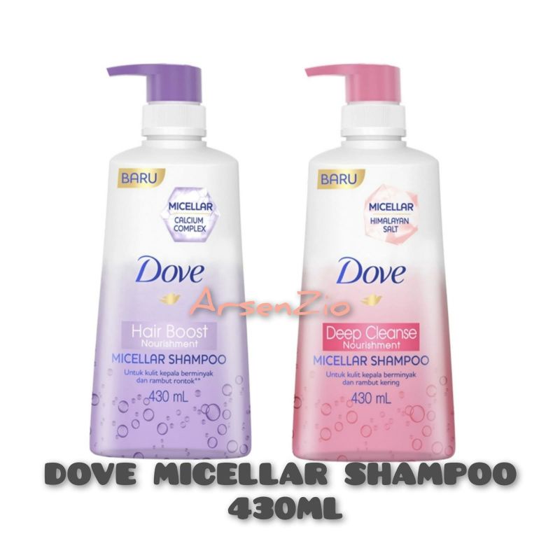 Jual Dove Micellar Shampoo 430ml Shopee Indonesia