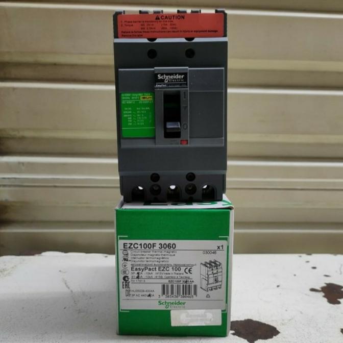 Jual Mccb Schneider Breaker Ezc100f 60a Ezc100f3060 3phase 3p 60 A Tele ...