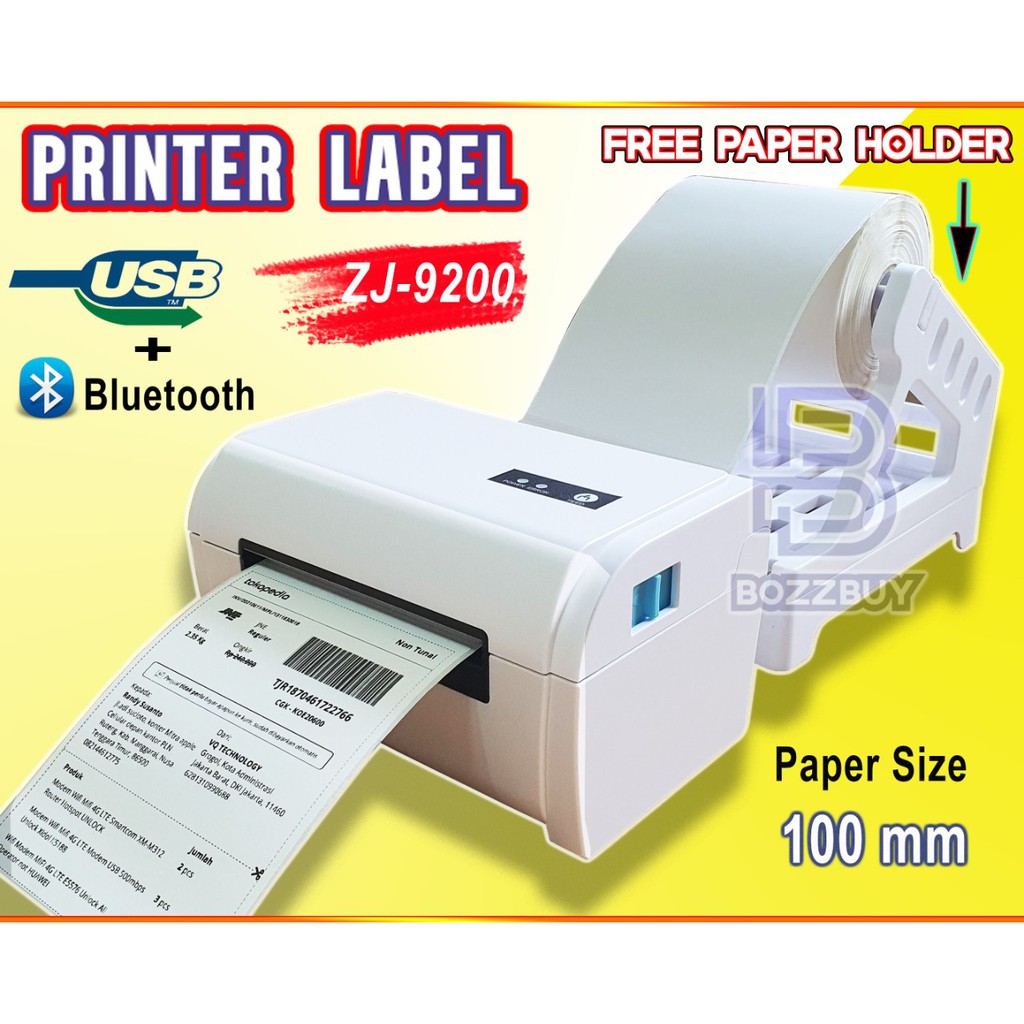 Jual Bozzbuy Printer Label Barcode Bluetooth Thermal Original ZJ