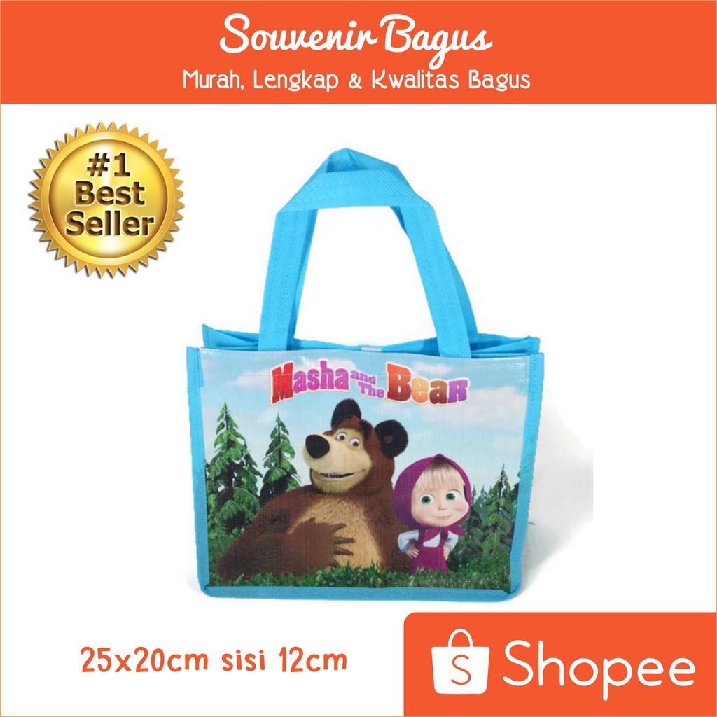 Jual Tas Ultah Masha Tas Souvenir Ulang Tahun Masha and the bear