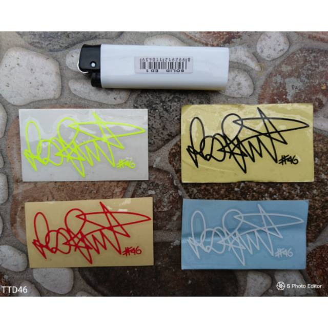 Jual Sticker Tanda tangan Rossi | Ttd Rossi | Shopee Indonesia