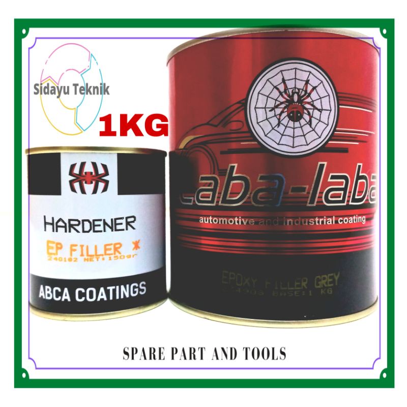 Jual Cat Dasar Epoxy Filler Laba Laba 1KG | Shopee Indonesia
