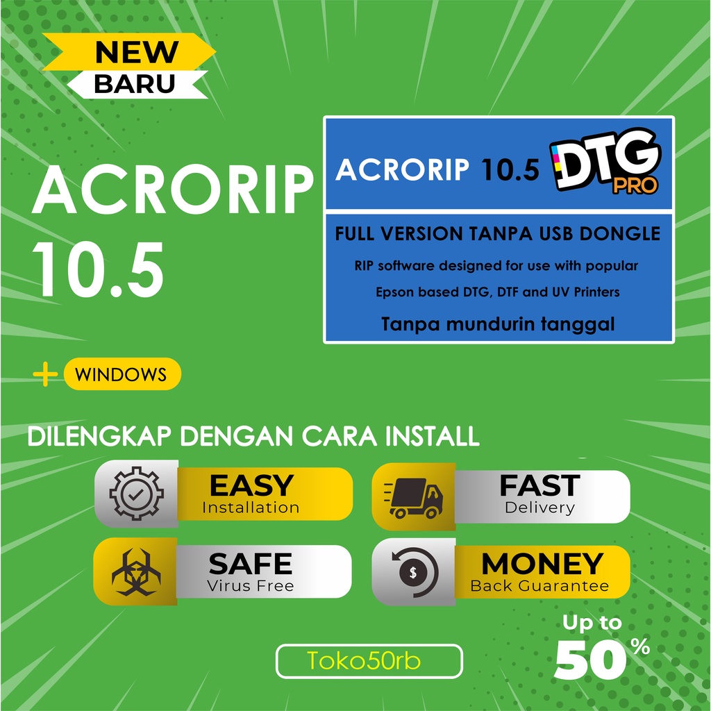 Jual ACRORIP 10.5 DTGRIP FULL VERSION TANPA USB DONGLE | Shopee Indonesia