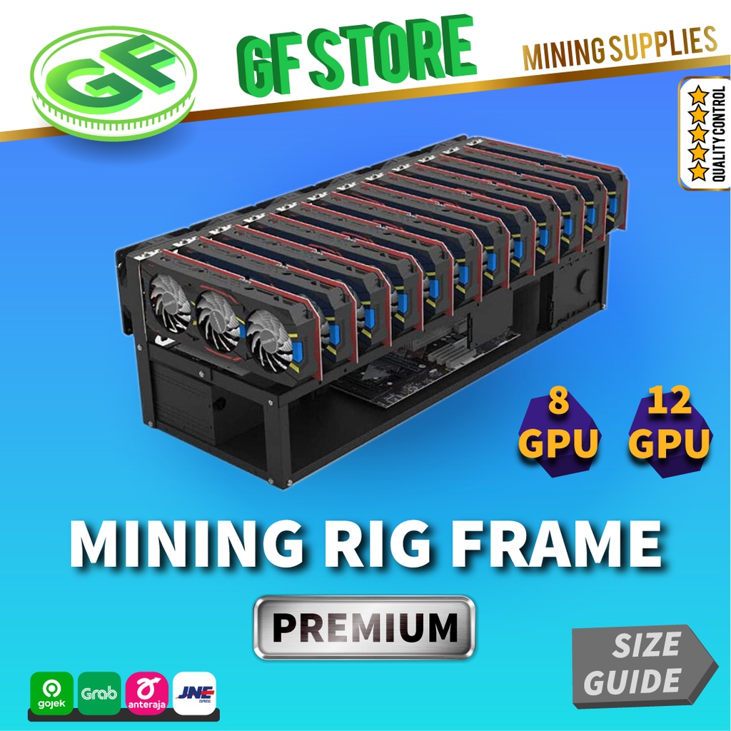 Jual MINING RIG FRAME (PREMIUM) 12GPU / 8 GPU| | Shopee Indonesia