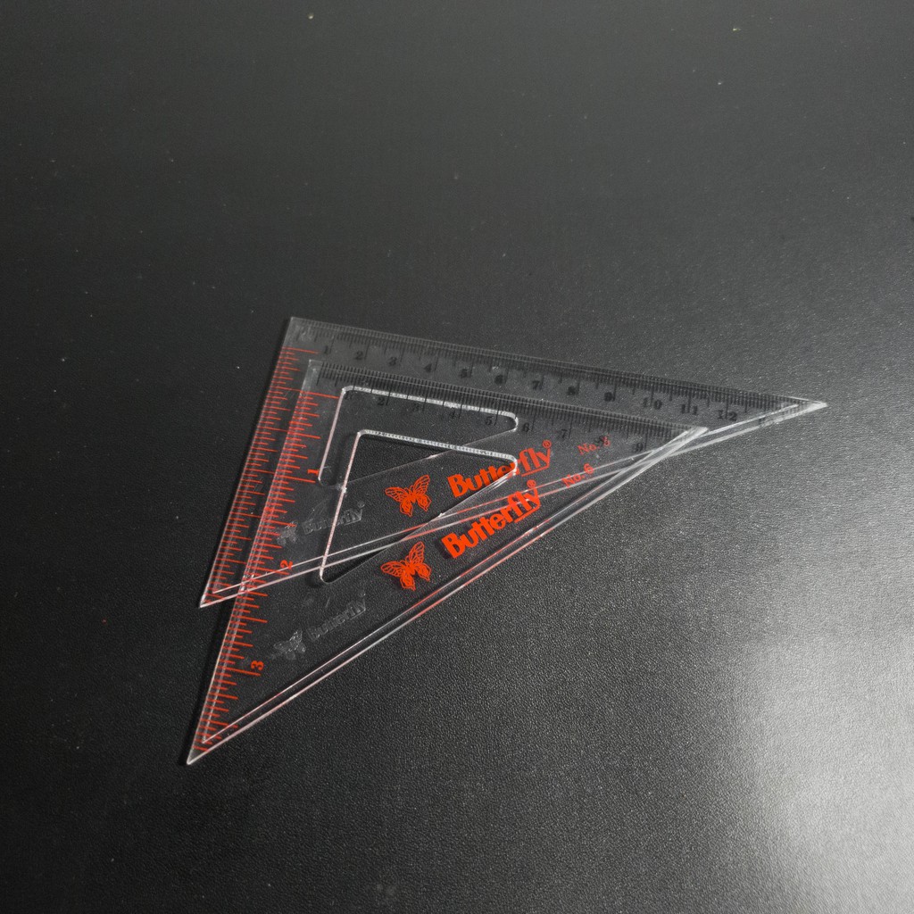 Jual Butterfly Penggaris Segitiga 12 Cm Bt-6 Triangular Ruler | Shopee ...