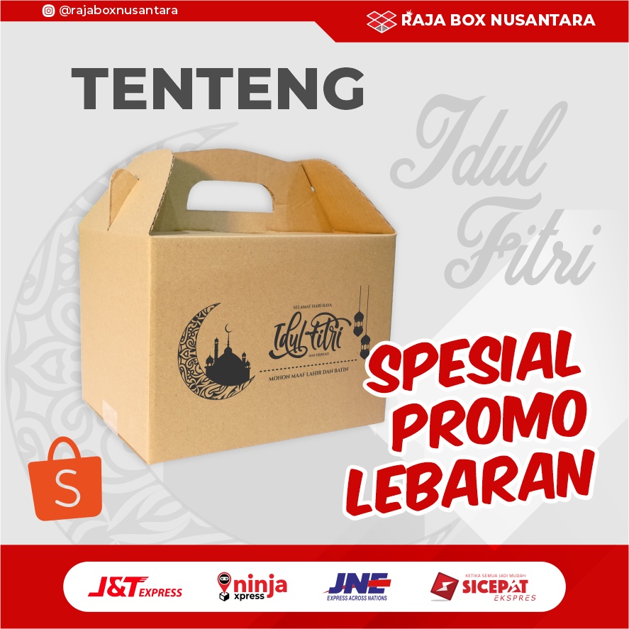 Jual Box Tenteng Packing Lebaran Coklat Uk 29x22x21cm Tebal Kuat ...