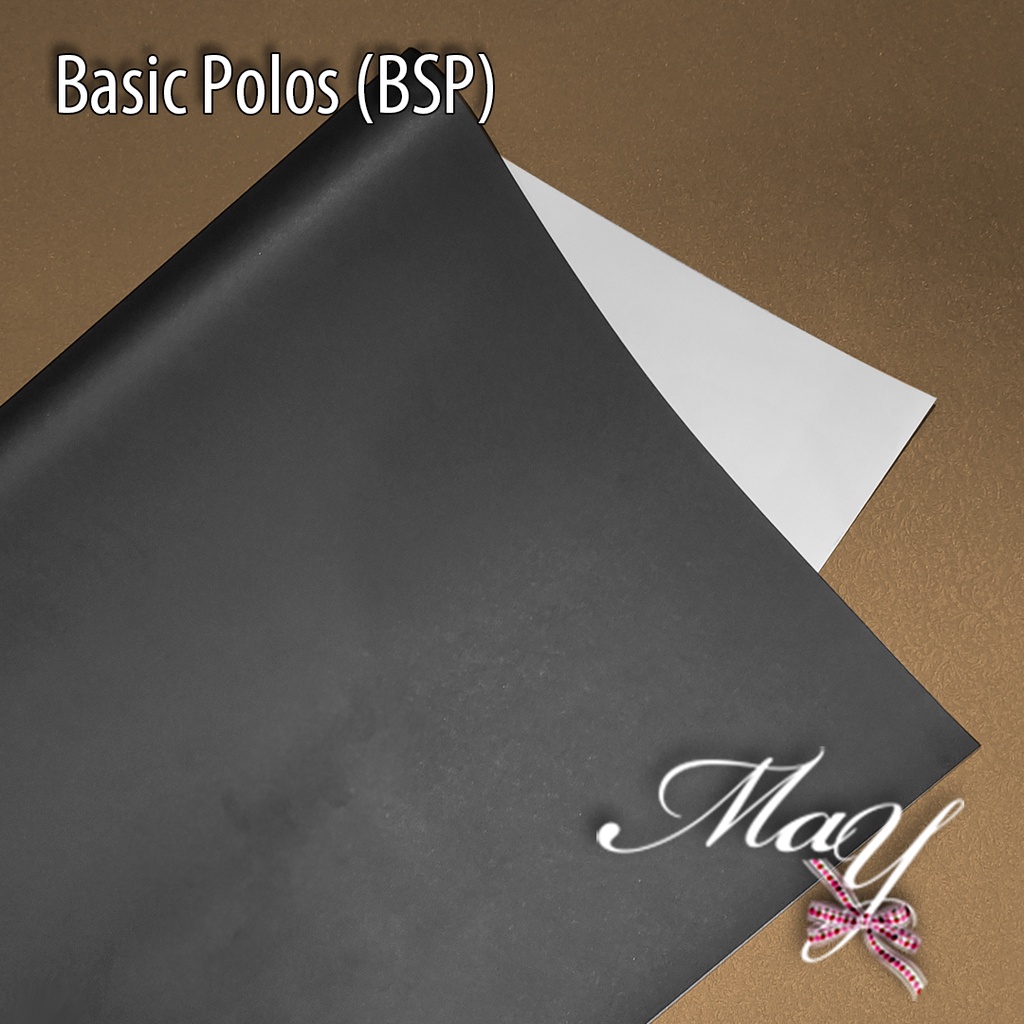 Jual 1 lbr Kertas kado HItam Polos 1 sisi uk 65cm x 49cm 100 gsm