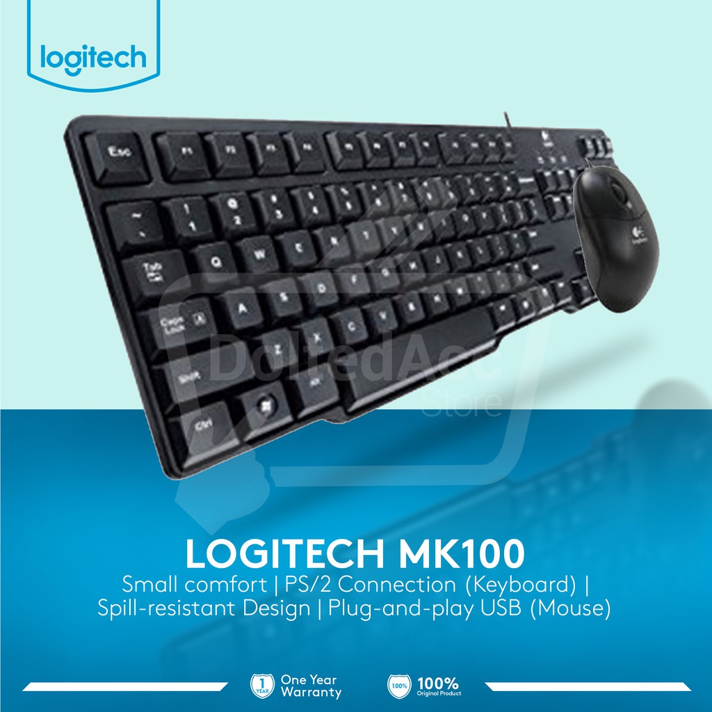 Jual Logitech MK 100 Classic Desktop | Shopee Indonesia